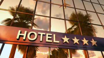 hotel sign with stars